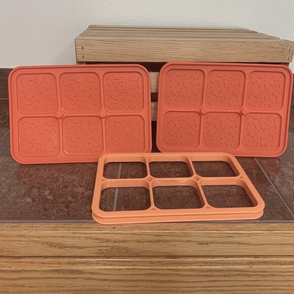 Pampered Chef Ice Cream Sandwich Maker Mold, Silicone & Nylon, Orange, #2493 - Picture 1 of 11